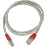 Ristiinkytketty 0,5m Cat5e UTP, harmaa