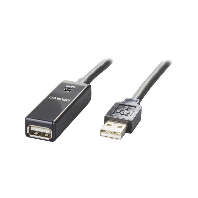 Aktiivinen USB 2.0 jatkokaapeli, 10m