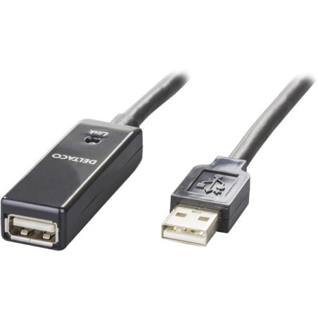 Aktiivinen USB 2.0 jatkokaapeli, 10m