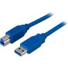 Kaapeli USB 3.0 A-B 2m, sininen