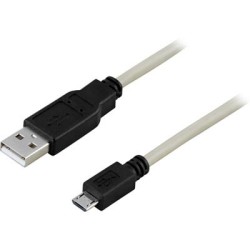 Kaapeli USB 2.0 A uros - micro B uros, 1m