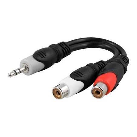 Stereoadapteri 3,5mm plug - 2xRCA n