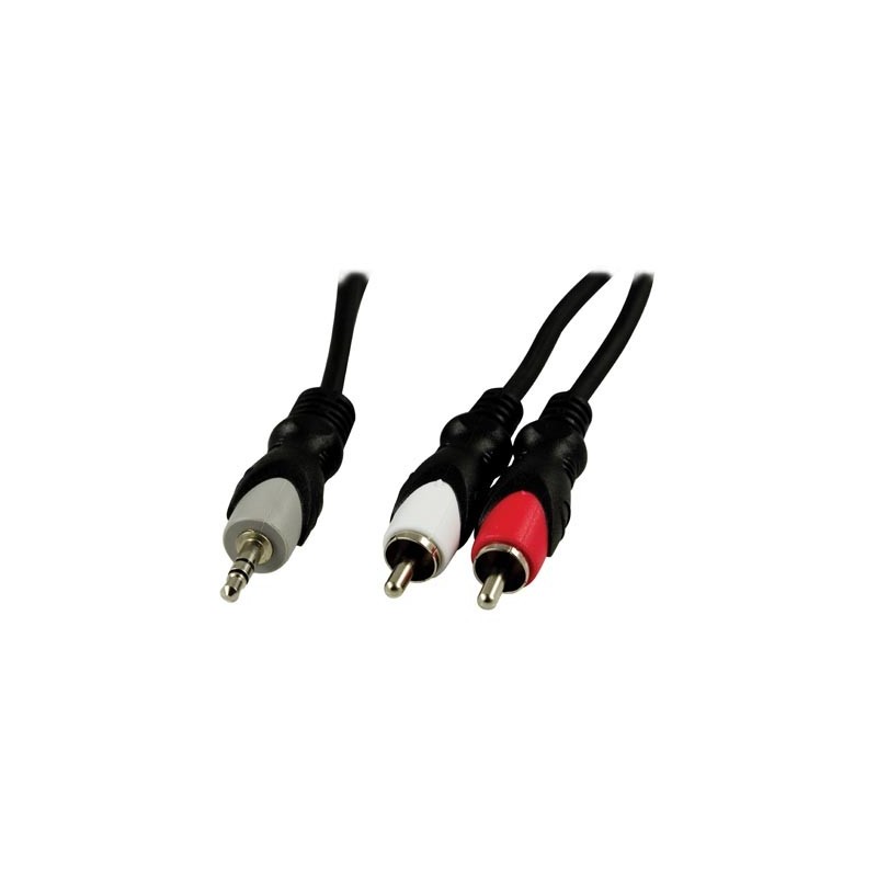 Kaapeli 2xRCA-3,5mm stereo 2m