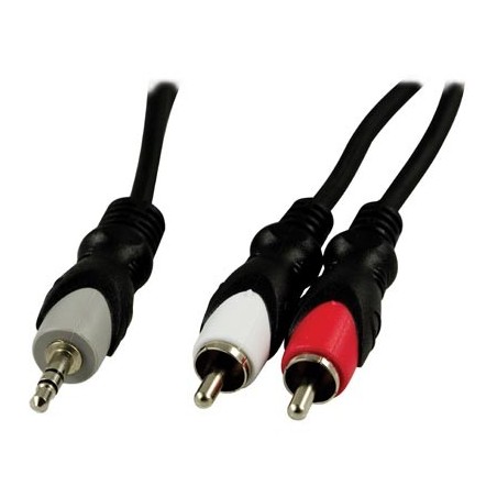 Kaapeli 2xRCA-3,5mm stereo 2m