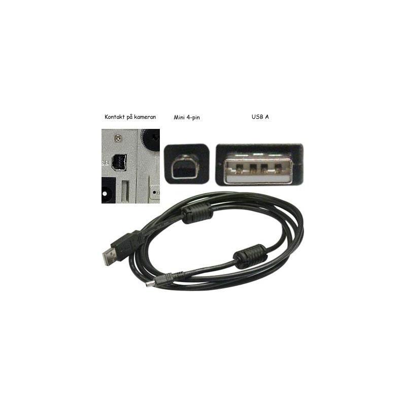 USB-kaapeli digikameraan, Casio, Epson, HP, Kodak, Minolta, Olym