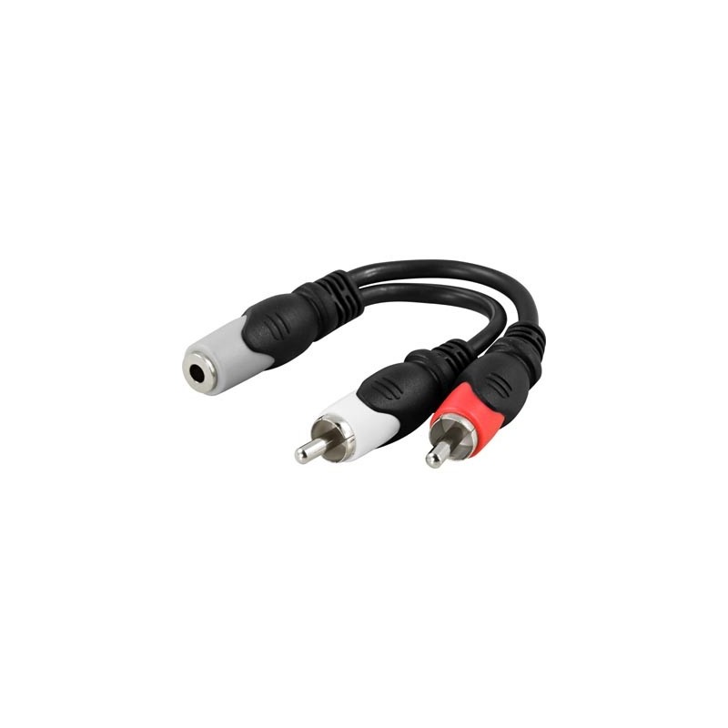 Stereoadapteri 3,5mm jack - 2xRCA u
