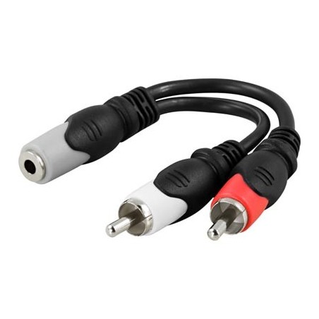 Stereoadapteri 3,5mm jack - 2xRCA u