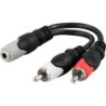 Stereoadapteri 3,5mm jack - 2xRCA u